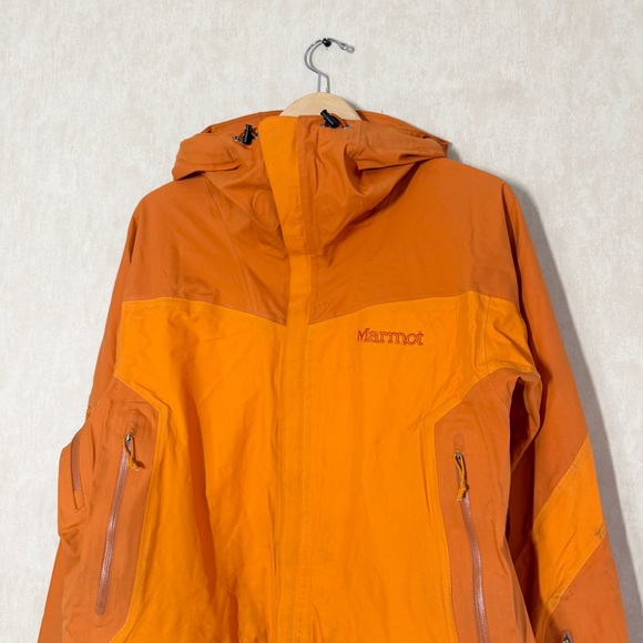 Marmot Men’s Gore-Tex XCR Lightweight Shell Jacket Full Zip Outdoor in Orange M - Picture 2 of 16